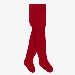 Mayoral Tights*Red Cotton Baby Tights