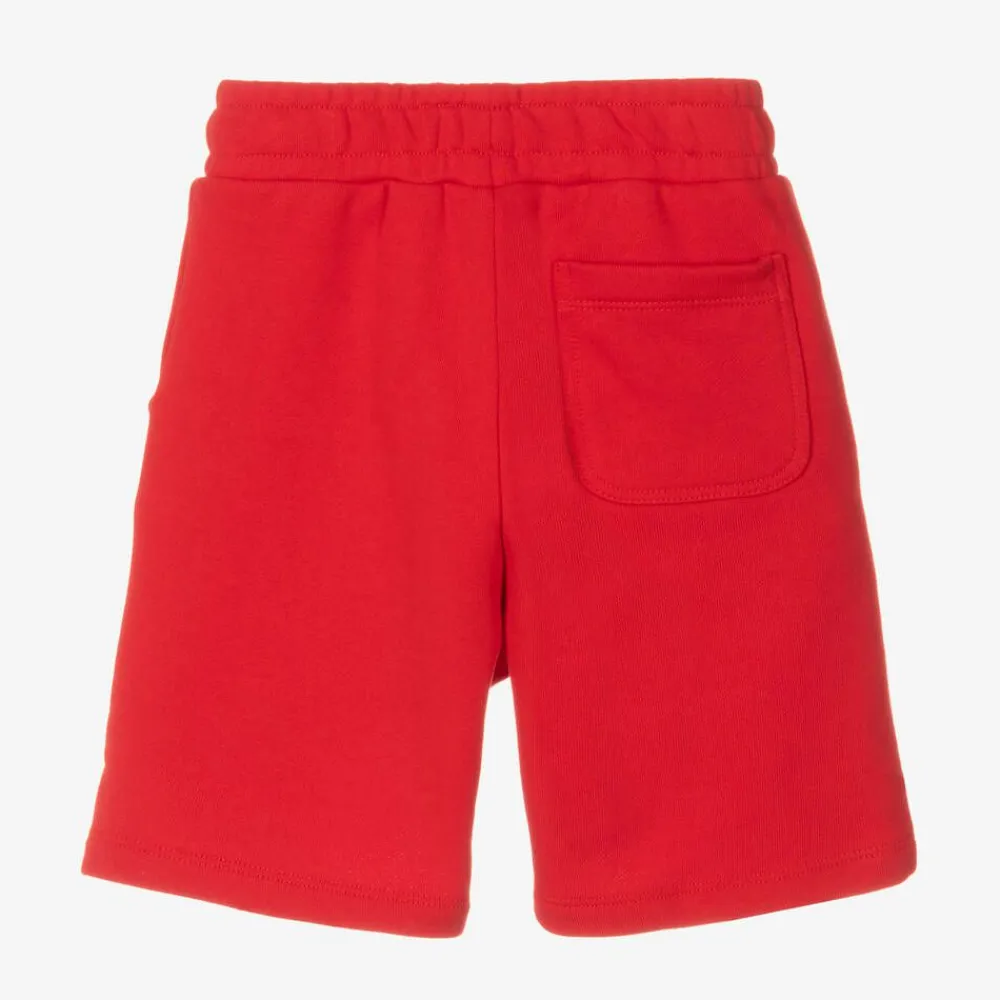 KENZO KIDS Shorts|Shorts*Red Cotton Snake Cotton Jersey Shorts