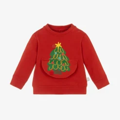 Stella McCartney Kids Tops|Tops*Red Cotton Snowman Sweatshirt