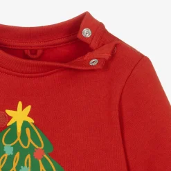 Stella McCartney Kids Tops|Tops*Red Cotton Snowman Sweatshirt