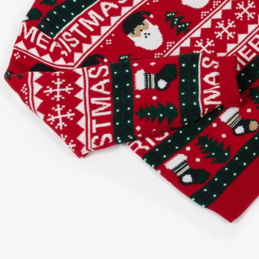 NAME IT Tops*Red Festive Knitted Sweater