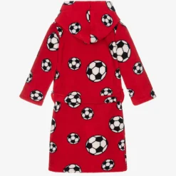 Playshoes Towels & Robes|Nightwear*Red Football Fleece Dressing Gown