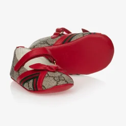 Gucci Pumps & Ballerinas*Red GG Ballerina Baby Pumps