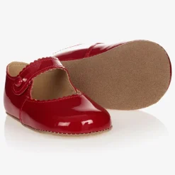 Early Days Traditional Shoes*Red Leather Pre-Walker Shoes