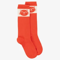 Mini Rodini Socks|Socks*Red Organic Cotton Cats Socks