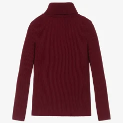 Gucci Tops*Red Ribbed Wool GG Rollneck Sweater