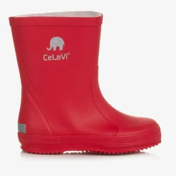 CeLaVi Rain Boots|Rain Boots*Red Rubber Rain Boots