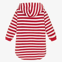 Mitty James Swimwear*Red Stripe Cotton Towelling Robe