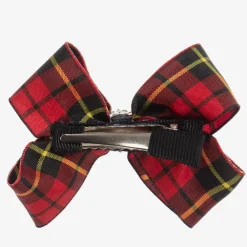 Cute Cute Hair Accessories*Red Tartan Bow Hair Clip (7cm)