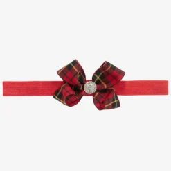 Cute Cute Hair Accessories*Red Tartan Headband (7cm)