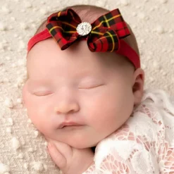 Cute Cute Hair Accessories*Red Tartan Headband (7cm)