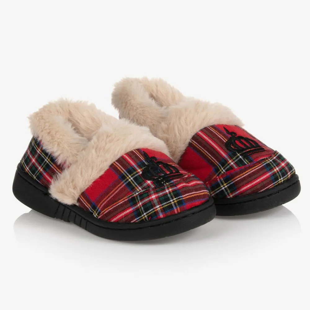 Beau KiD Slippers|Slippers*Red Tartan Slippers