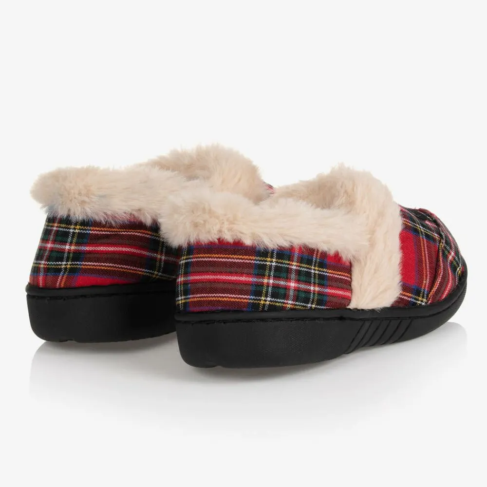 Beau KiD Slippers|Slippers*Red Tartan Slippers