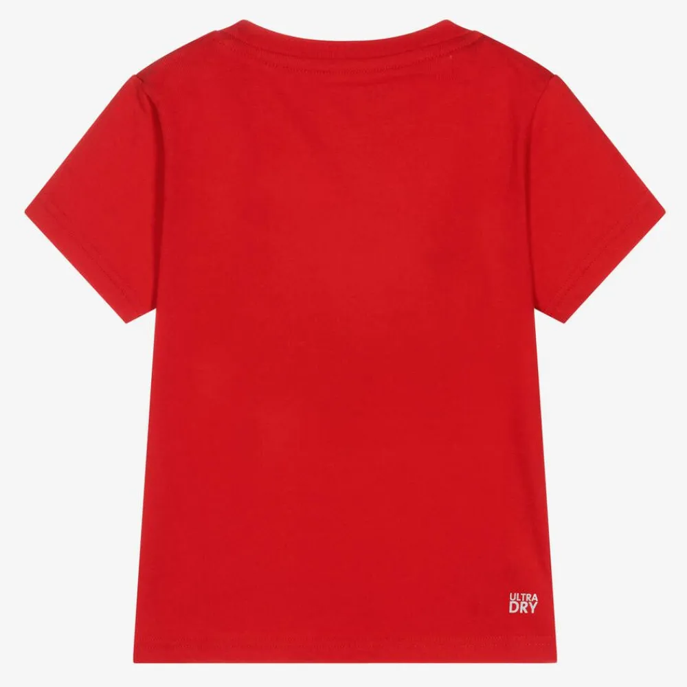 Lacoste Activewear|Activewear*Red Ultra-Dry Crocodile T-Shirt