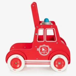 Vilac Toys|Toys*Red Wooden Fire Engine Walker (46cm)