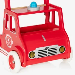 Vilac Toys|Toys*Red Wooden Fire Engine Walker (46cm)