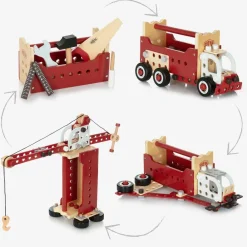 Vilac Toys|Toys*Red Wooden Toolbox Toy (27cm)