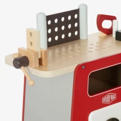 Vilac Toys|Toys*Red Wooden Workbench Toy (73cm)
