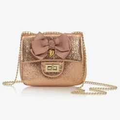 Angels Face Bags*Rose Gold Bow Handbag (17cm) RoseGold