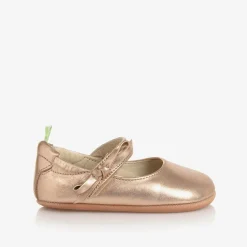 Tip Toey Joey First Walkers|First Walkers*Rose Gold Leather Baby Shoes