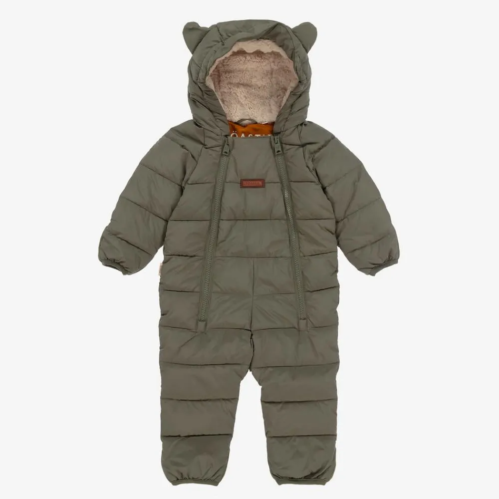Töastie Snowwear|Snowwear*Sage Green Padded Snowsuit