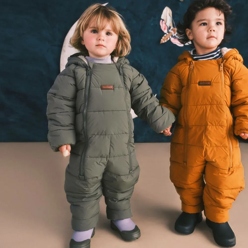 Töastie Snowwear|Snowwear*Sage Green Padded Snowsuit