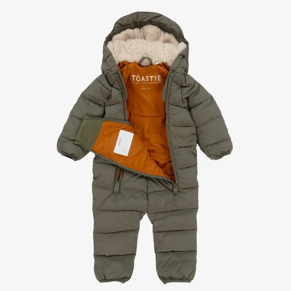 Töastie Snowwear|Snowwear*Sage Green Padded Snowsuit