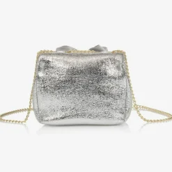 Angels Face Bags*Bow Handbag (17cm) Silver