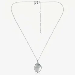 Little Star Jewellery|Jewellery*Silver Personalised Oval Locket (41cm)