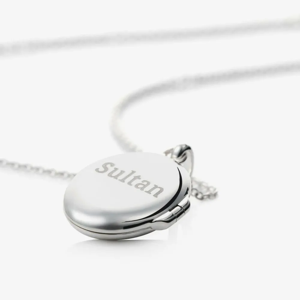 Little Star Jewellery|Jewellery*Silver Personalised Oval Locket (41cm)