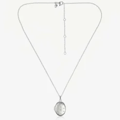 Little Star Jewellery|Jewellery*Silver Personalised Oval Locket (41cm)