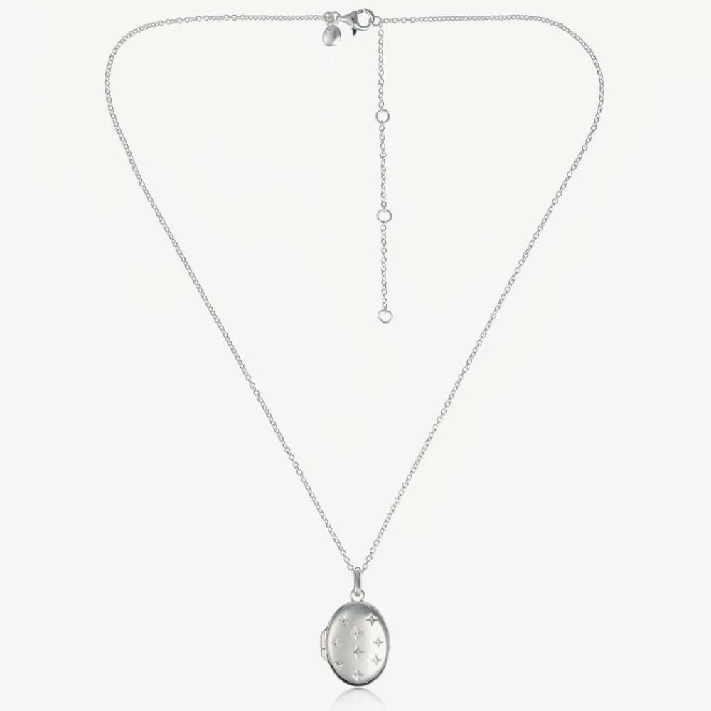 Little Star Jewellery|Jewellery*Silver Personalised Oval Locket (41cm)