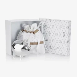 English Trousseau Gifts*Silver Piggy Bank Gift (10cm)