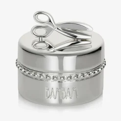 Bam Bam Gifts*Silver Plated Hairlock Box (5cm)
