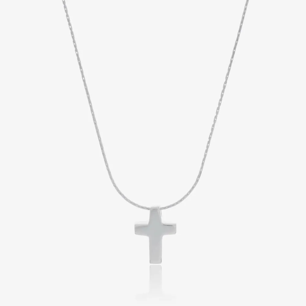 Tales From The Earth Gifts|Jewellery*Sterling Silver Cross Necklace (40cm)