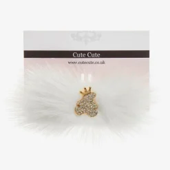 Cute Cute Hair Accessories*Teddy & Fur Hairclip (10cm)
