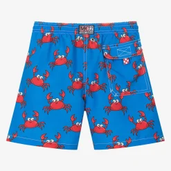 MC2 Saint Barth Swimwear*Teen Boys Blue Crab Print Swim Shorts