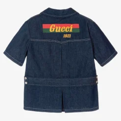 Gucci Coats & Jackets*Teen Boys Blue Denim Logo Jacket