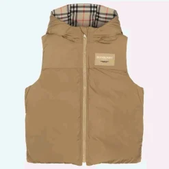 Burberry Coats & Jackets*Teen Boys Check Reversible Down Gilet