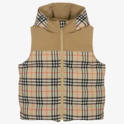 Burberry Coats & Jackets*Teen Boys Check Reversible Down Gilet