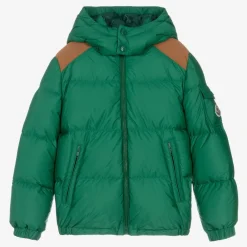 Moncler Enfant Coats & Jackets*Teen Boys Green Down Padded Jake Jacket