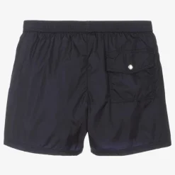 Moncler Enfant Swimwear*Teen Boys Navy Blue Swim Shorts