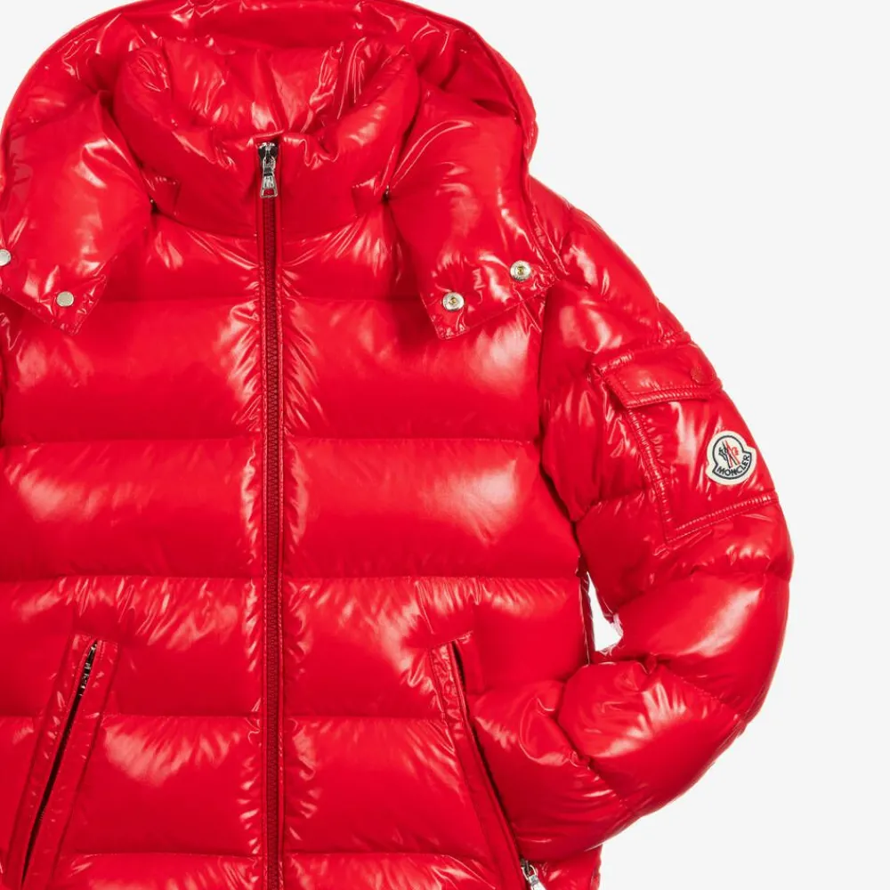 Moncler Enfant Coats & Jackets*Teen Boys Red Maya Down Puffer Jacket