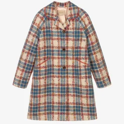 Gucci Coats & Jackets*Teen Girls Beige Check Coat