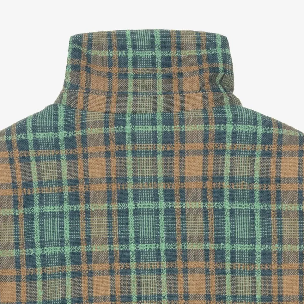 Gucci Coats & Jackets*Teen Girls Blue & Brown Wool Check Coat