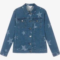 Stella McCartney Kids Coats & Jackets*Teen Girls Blue Star Print Denim Jacket