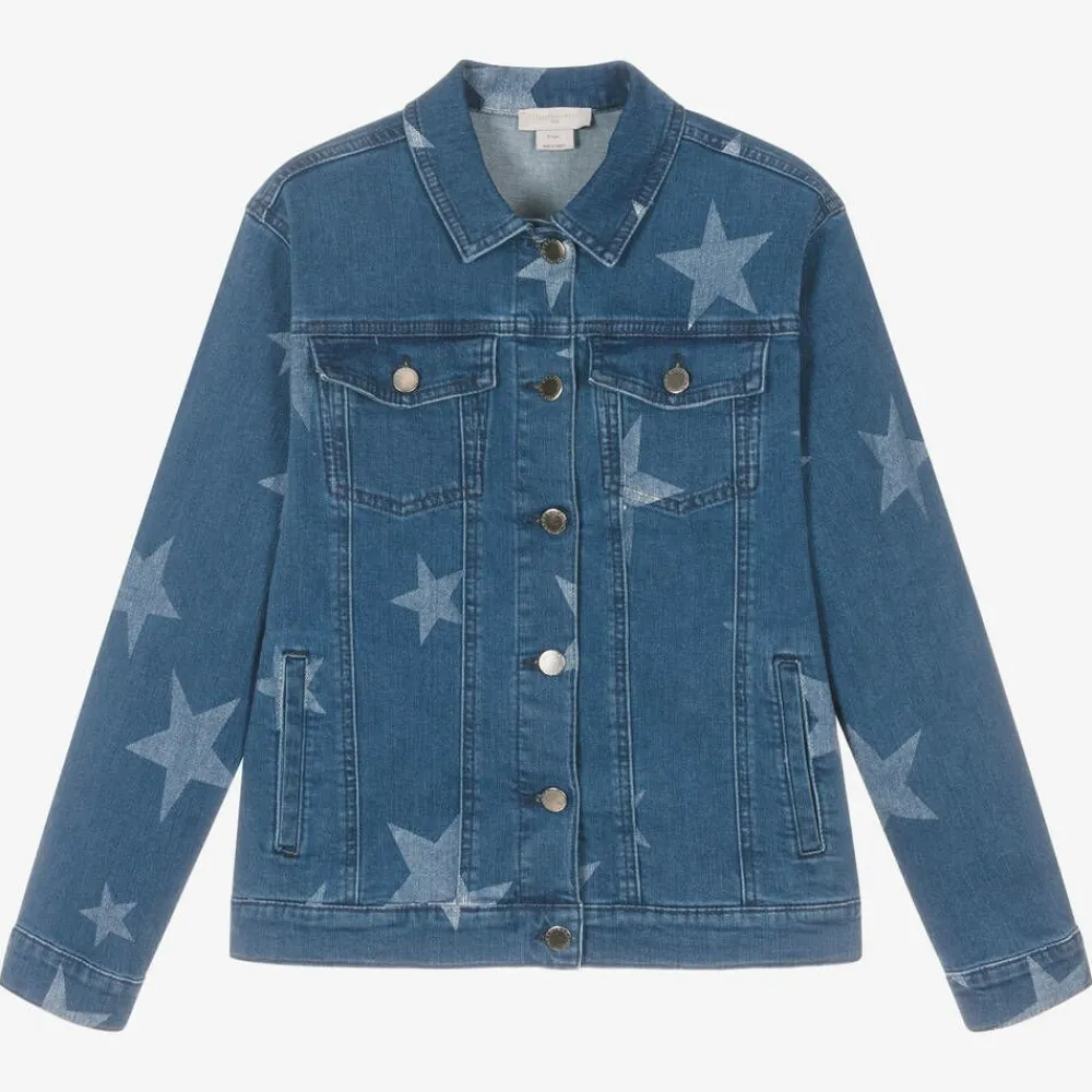 Stella McCartney Kids Coats & Jackets*Teen Girls Blue Star Print Denim Jacket
