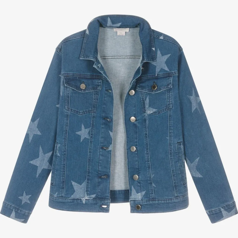 Stella McCartney Kids Coats & Jackets*Teen Girls Blue Star Print Denim Jacket