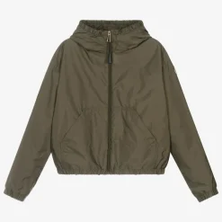 Moncler Enfant Coats & Jackets*Teen Girls Khaki Green Prague Jacket