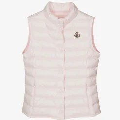 Moncler Enfant Coats & Jackets*Teen Girls Pink Down Padded Liane Gilet